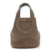 Taurillon Clemence Swift In-The-Loop 18 Bag Etoupe