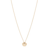 18K Yellow Gold Diamond Bouton de Camelia Pendant Necklace