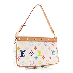 Monogram Multicolor Pochette Accessories White