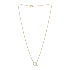 18K Rose Gold Green Sapphire Finesse Pendant Necklace