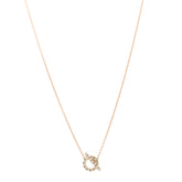 18K Rose Gold Green Sapphire Finesse Pendant Necklace