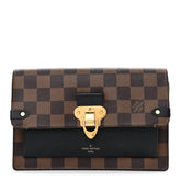 Damier Ebene Vavin Chain Wallet Black