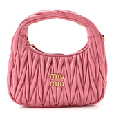 Nappa Matelasse Small Wander Hobo Pink