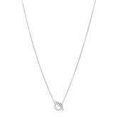 18K White Gold Diamond Finesse Pendant Necklace