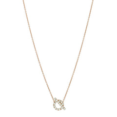 18K Rose Gold Green Sapphire Finesse Pendant Necklace