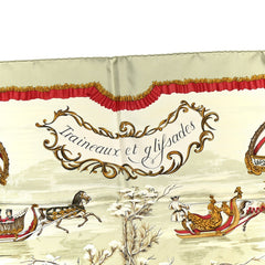 Silk Traineaux Et Glissades Scarf 90