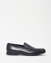 Prada Men's Black Leather Loafers - 7 MEN