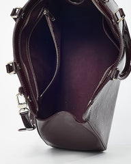 Louis Vuitton Purple Prune Shiny Epi Leather Brea MM Tote with Strap
