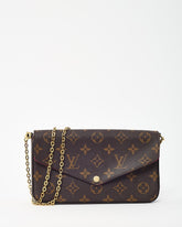 Louis Vuitton Monogram Coated Canvas Felicie Pochette Crossbody Bag