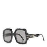 Acetate Diorsignature S1U Square Sunglasses Black