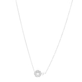 18K White Gold Diamond Camelia Precieux Necklace