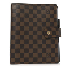 Damier Ebene Large Ring Agenda Cover