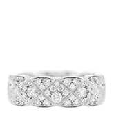 18K White Gold Diamond Small Coco Crush Full Paved Ring 54 7