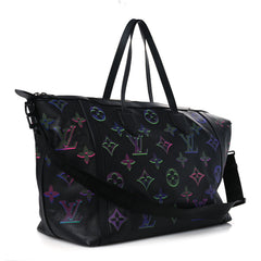 Calfskin Monogram Spotlight Comet Duffle Black Borealis