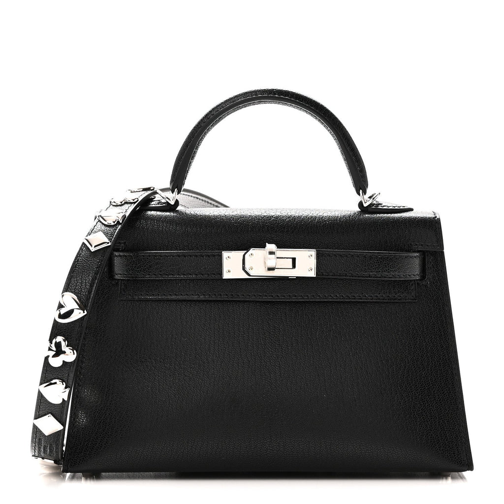 Chevre Chamkila Clou de Coeur Mini Kelly Sellier 20 Black