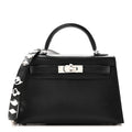 Chevre Chamkila Clou de Coeur Mini Kelly Sellier 20 Black