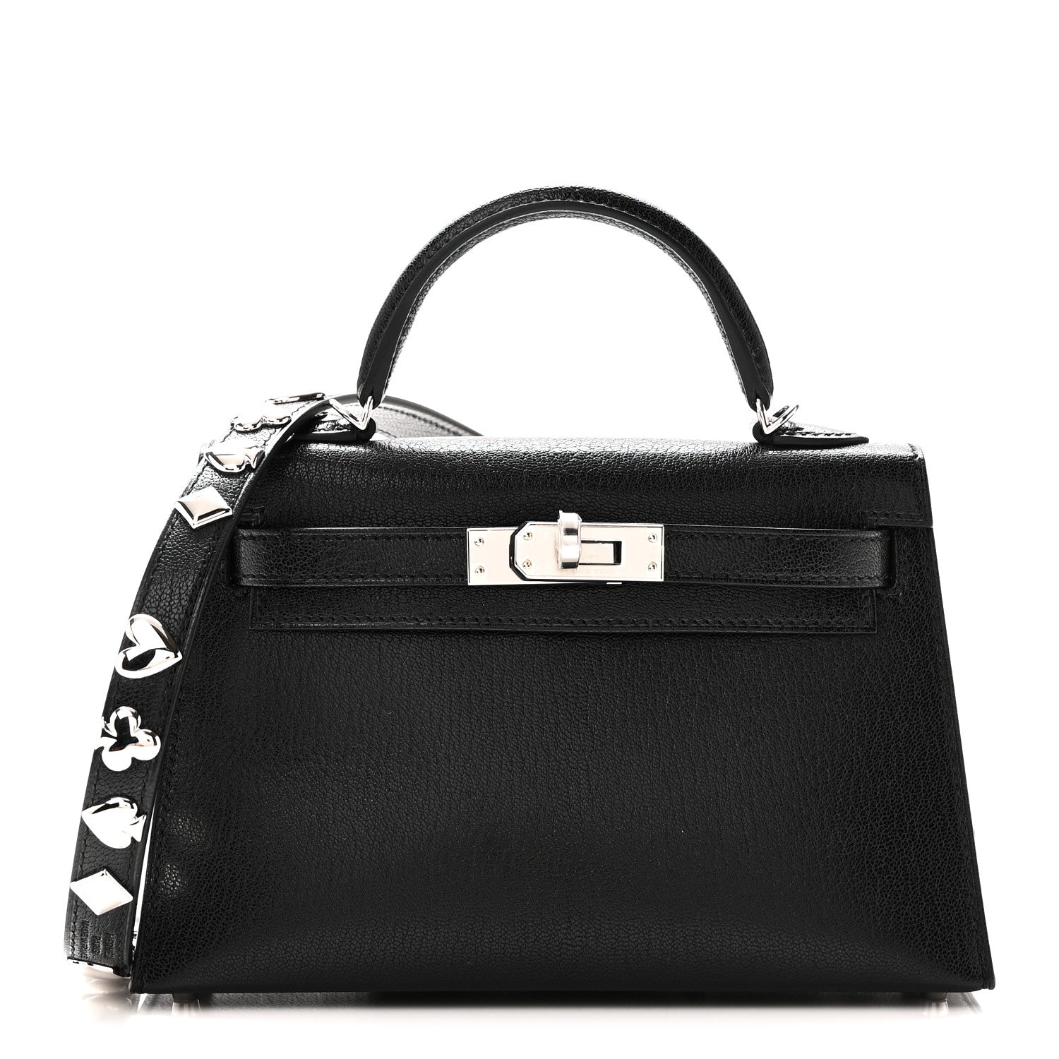 Chevre Chamkila Clou de Coeur Mini Kelly Sellier 20 Black