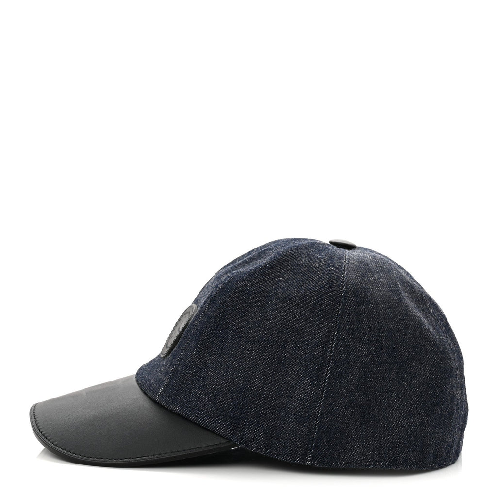 Cotton Denim Swift Sevres Evelyne Cap 59 Indigo Black