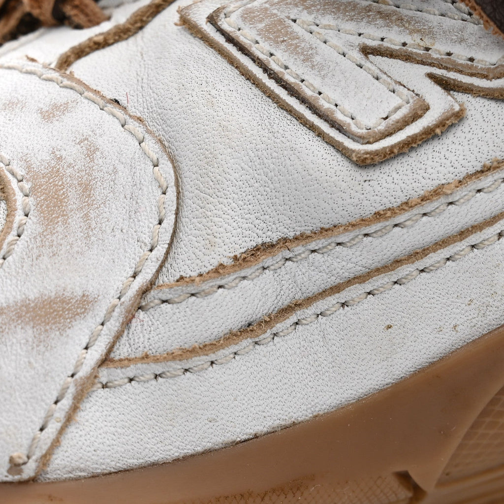 X NEW BALANCE Bleached Calfskin 530 SL Sneakers 39 White