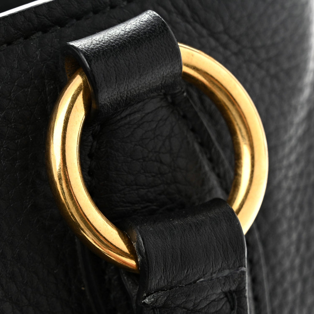 Vitello Daino Caribu Tote Black