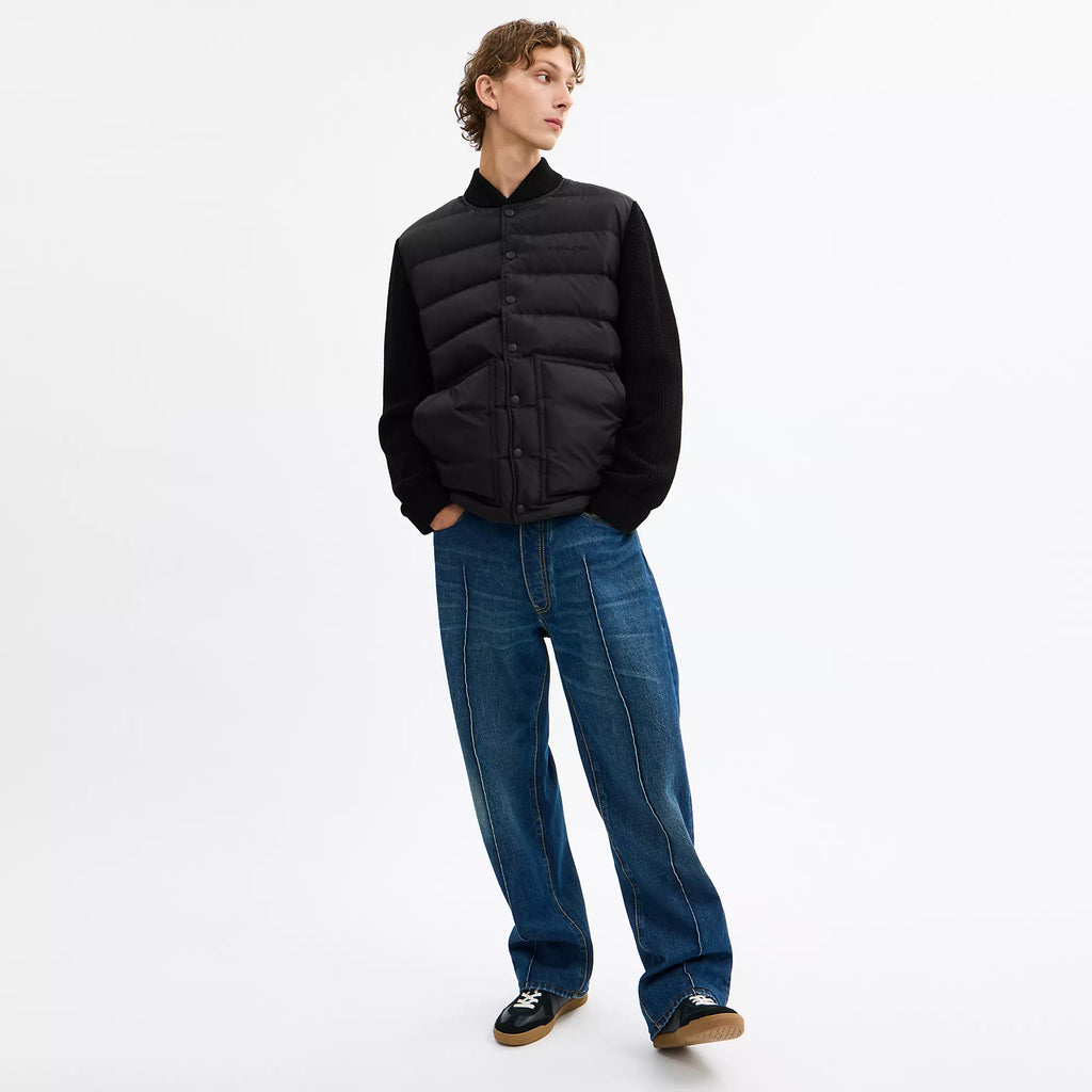 Coach Outlet Padded Cardigan Jacket In Recycled Polyester