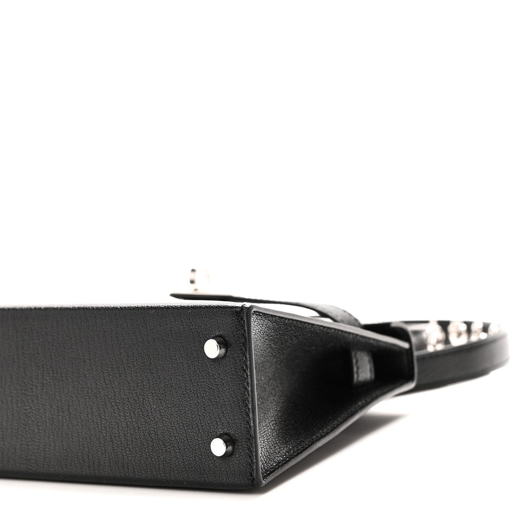 Chevre Chamkila Clou de Coeur Mini Kelly Sellier 20 Black