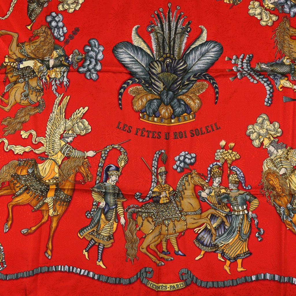 Silk Les Fetes du Roi Soleil Scarf 90