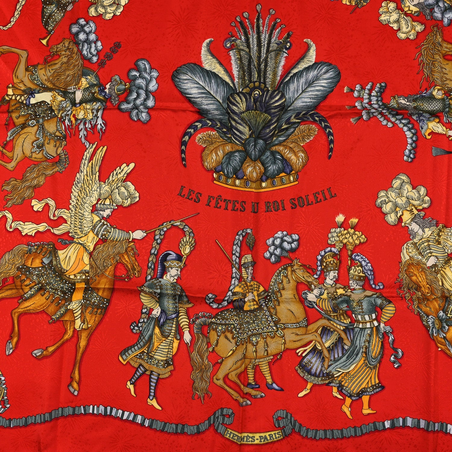 Silk Les Fetes du Roi Soleil Scarf 90