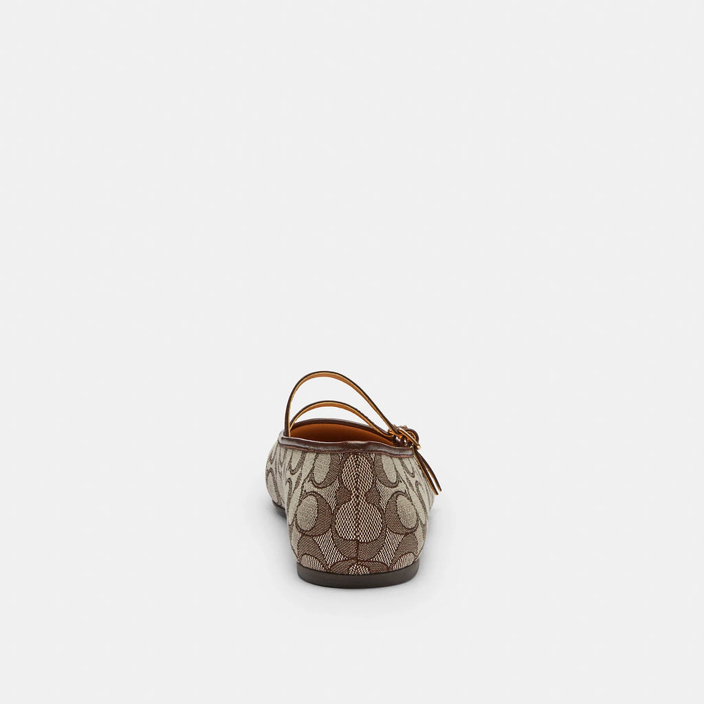 Coach Outlet Double Buckle Mary Jane In Signature Jacquard