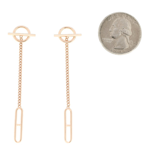 18K Rose Gold Echappee Earrings