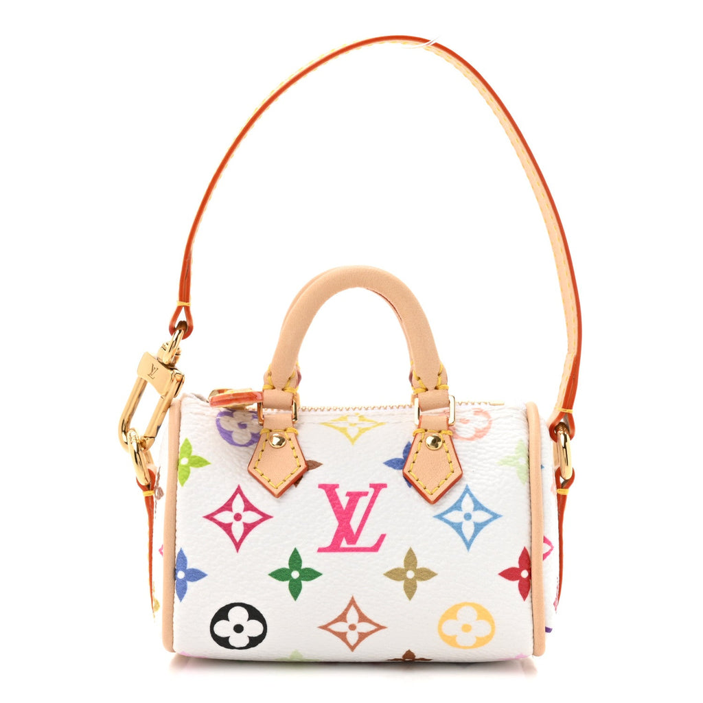 x TM Micro Speedy Bag Charm White