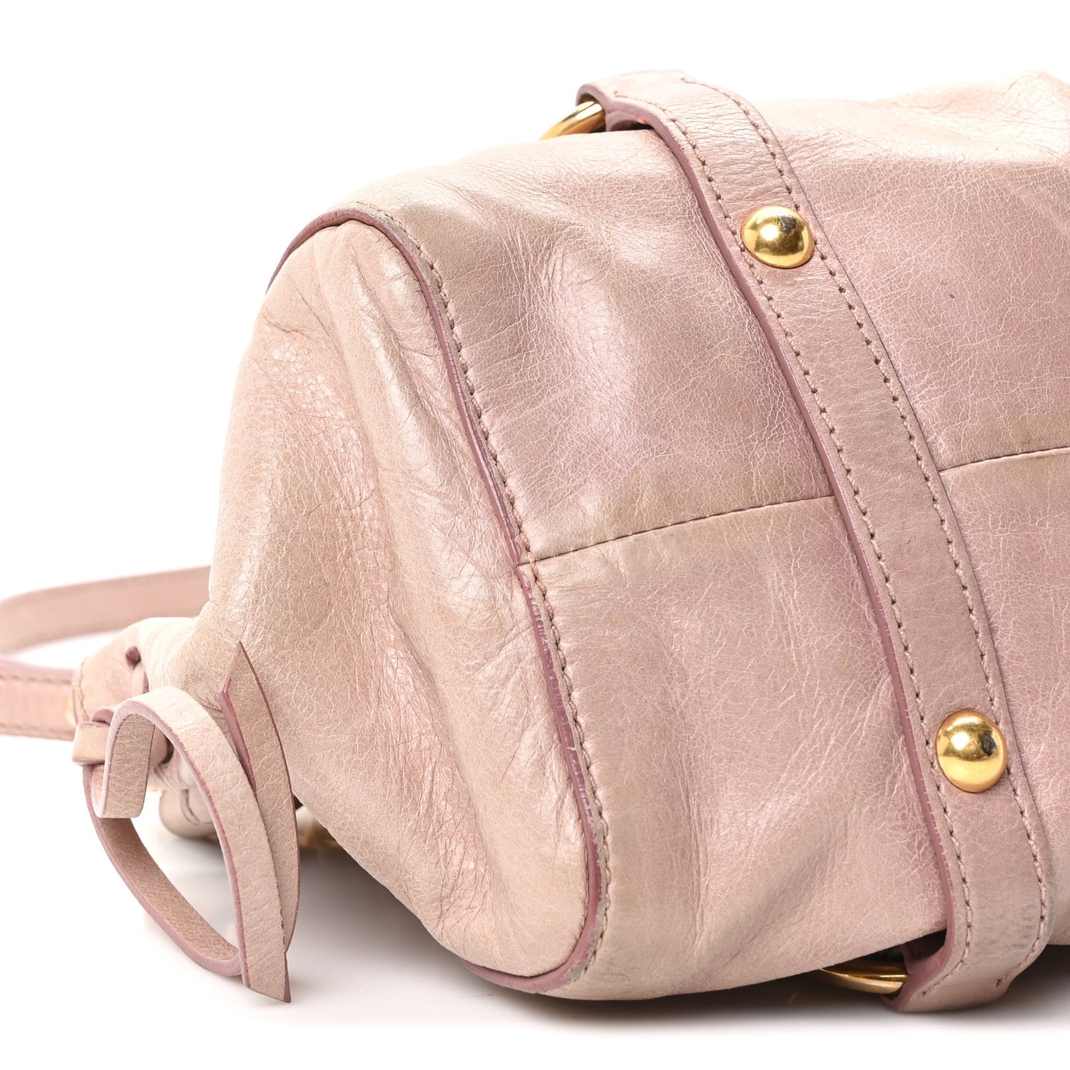 Vitello Shine Top Handle Satchel Mughetto