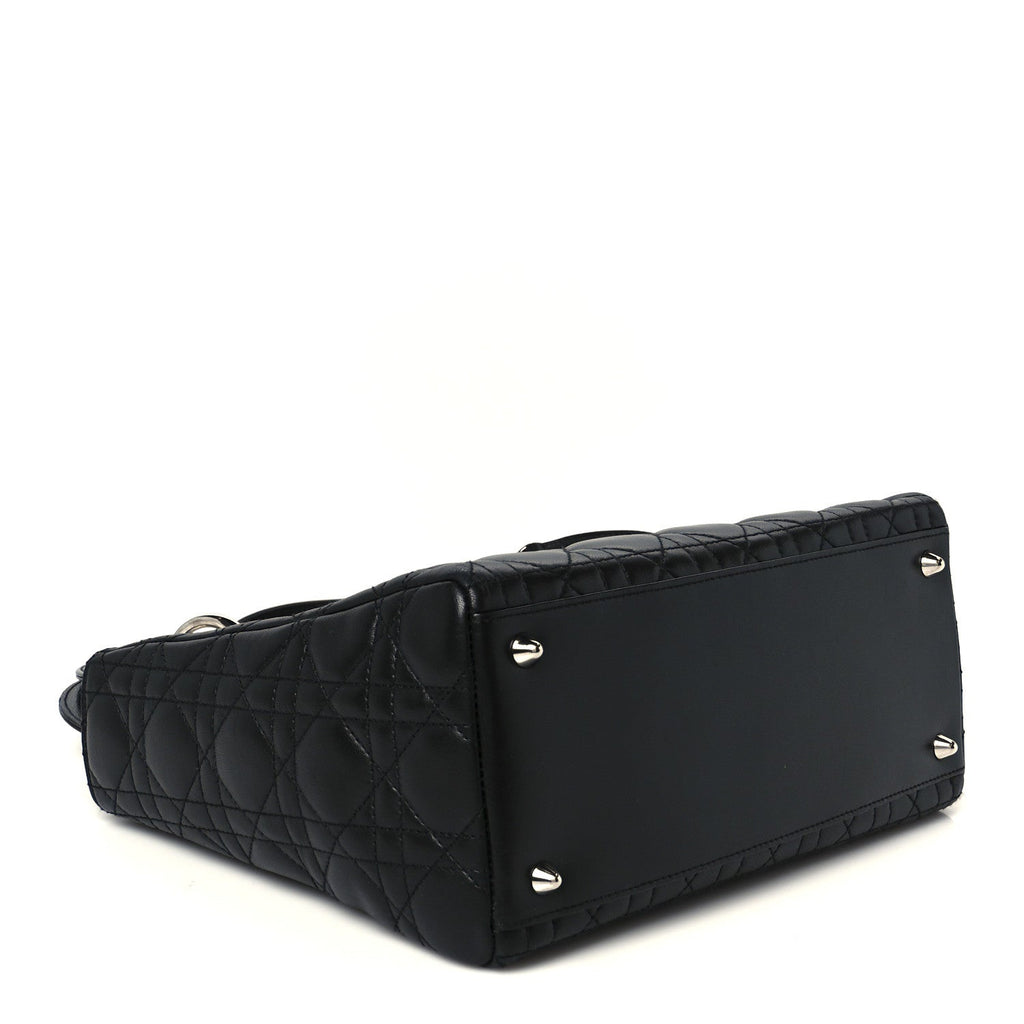 Lambskin Cannage Medium Lady Dior Black