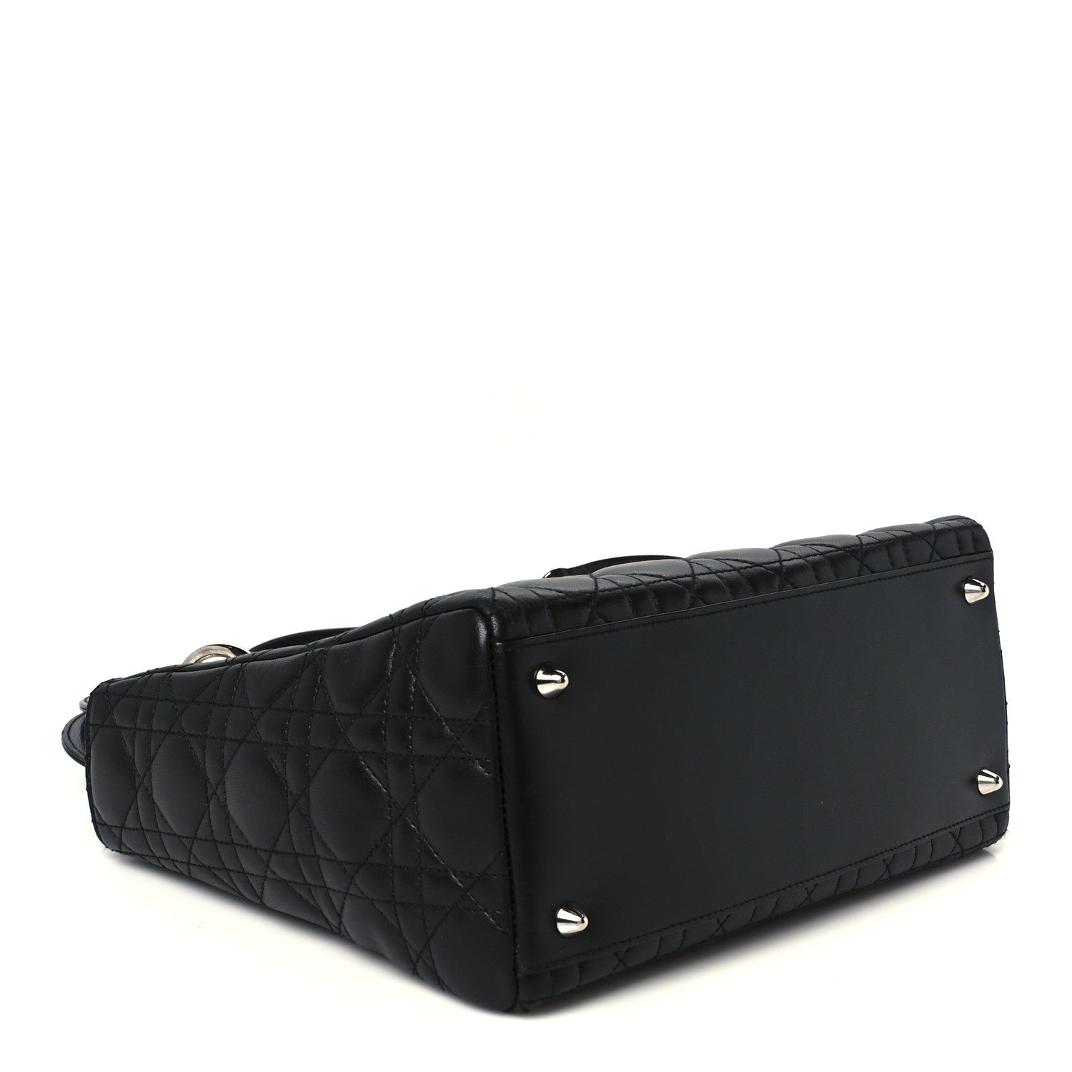 Lambskin Cannage Medium Lady Dior Black