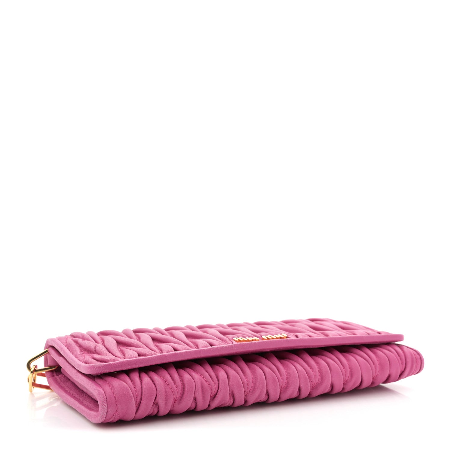 Nappa Matelasse Wallet On Chain Fuxia