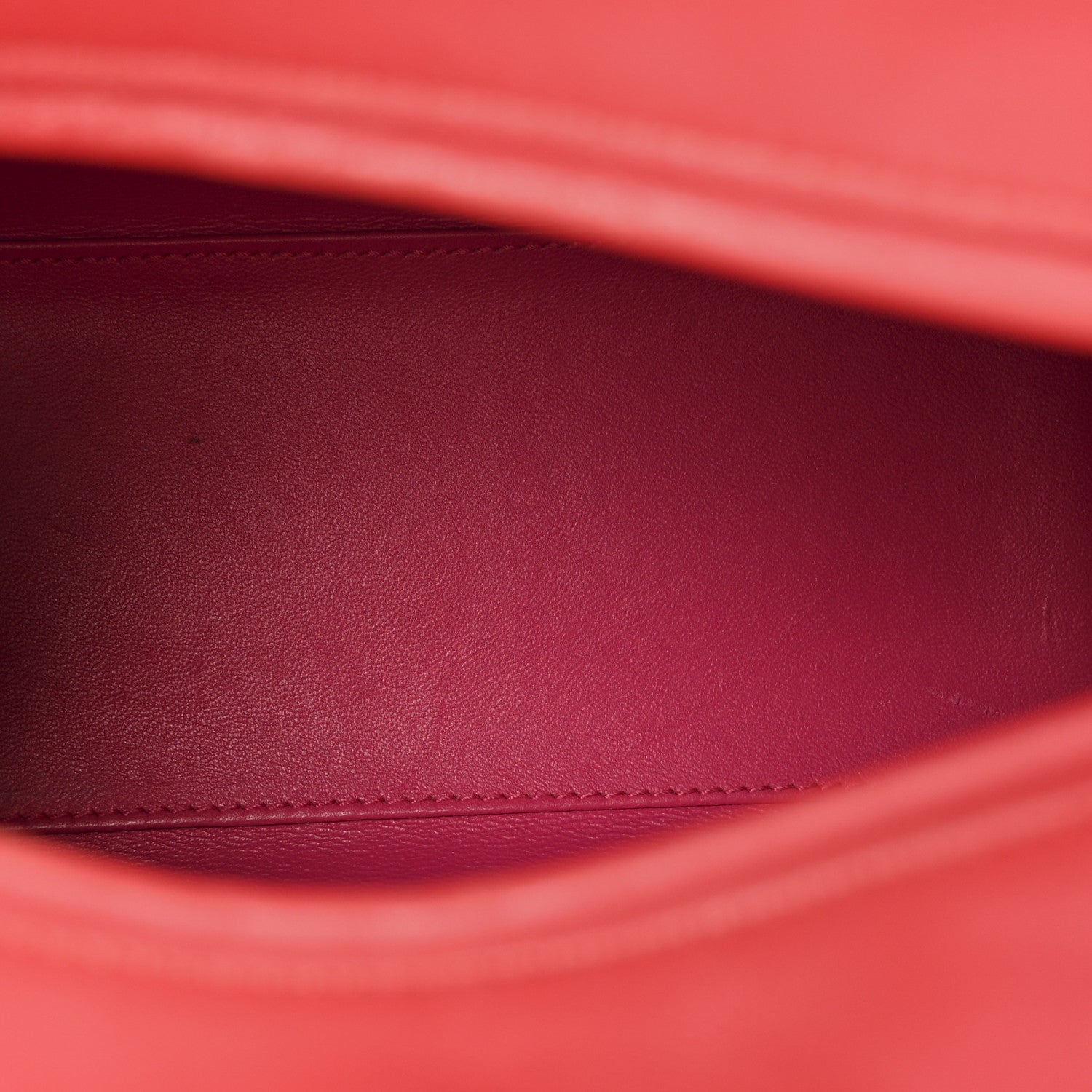 Lambskin Cannage Medium Bi-Color Lady Dior Orange Fuchsia