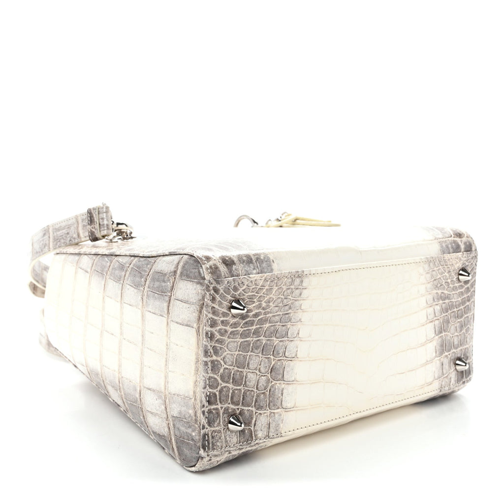 Niloticus Crocodile Himalaya Medium Lady Dior Latte