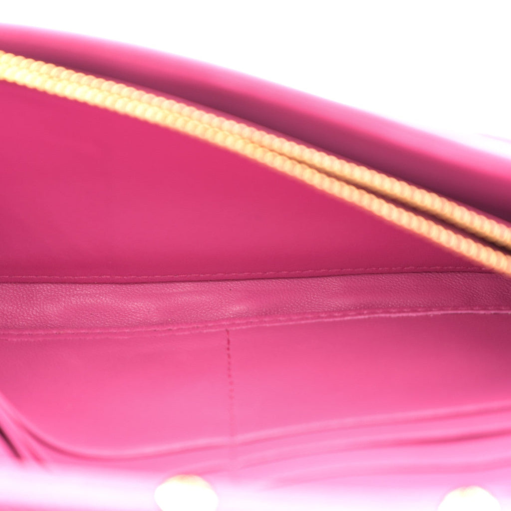 Nappa Matelasse Wallet On Chain Fuxia
