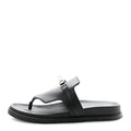 Calfskin Womens Empire Sandals 38 Black