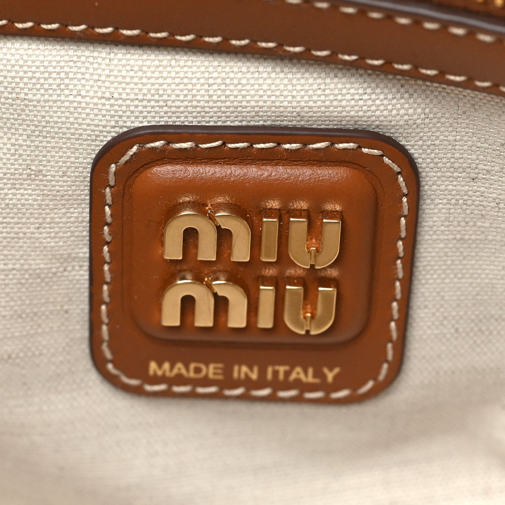 Soft Calf Softy Small Ivy Tote Bag Caramel