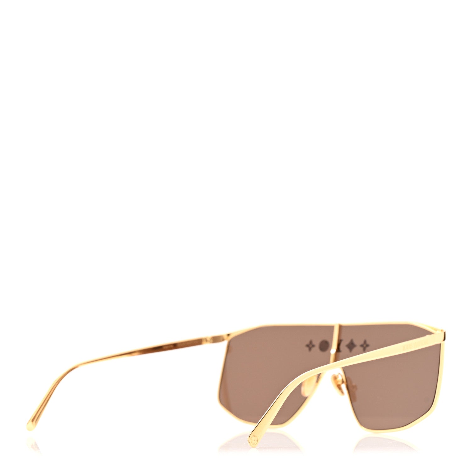 Metal LV Golden Mask Sunglasses Z1717U Gold