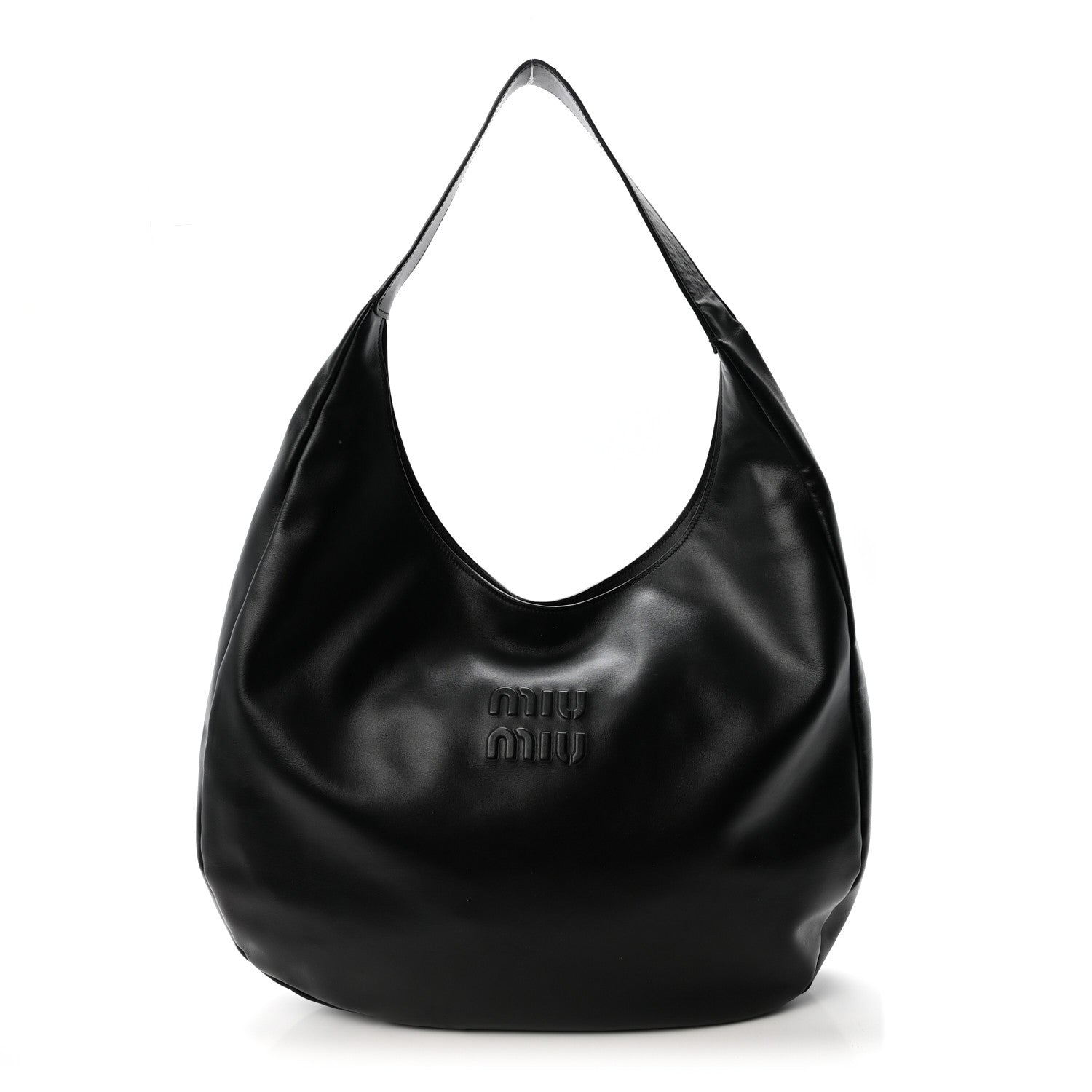 Soft Calf Softy Hobo Bag Black