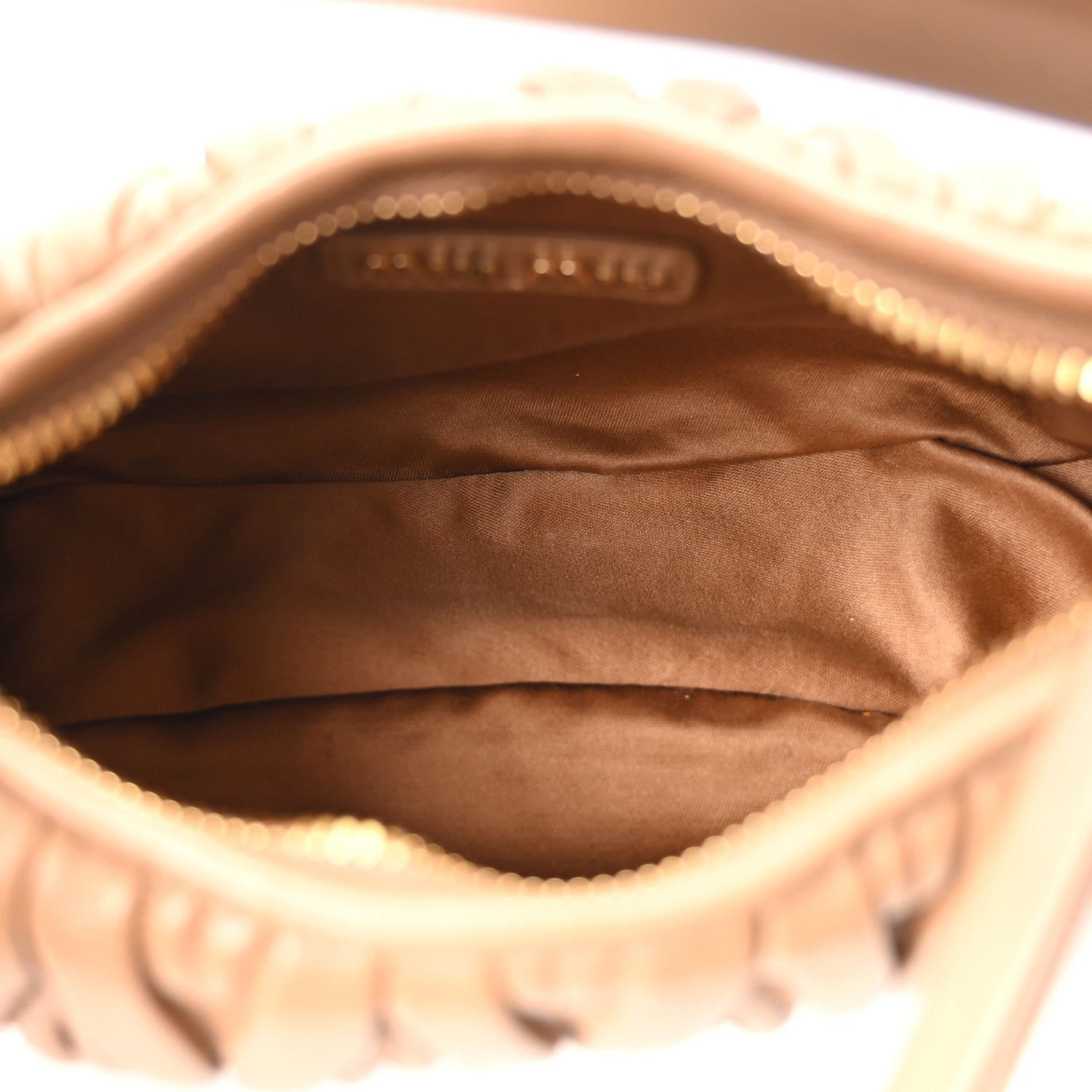 Nappa Matelasse Small Wander Hobo Caramel