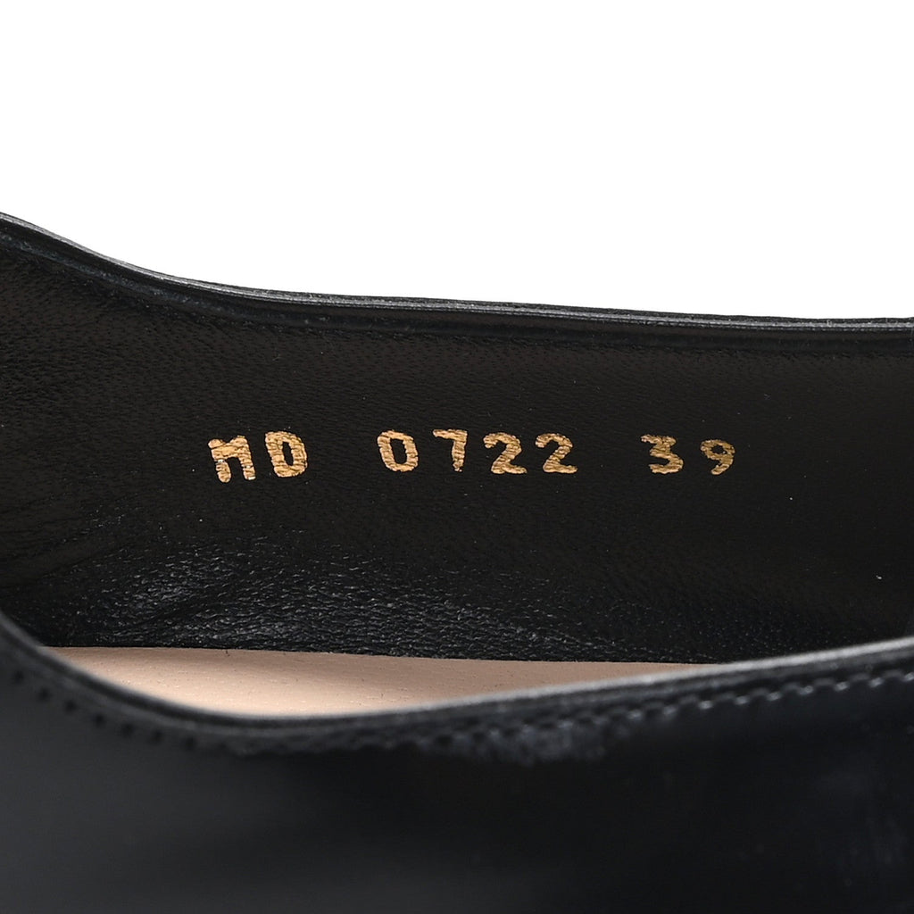 Brushed Calfskin Uniform 30mm Pumps 39 Black