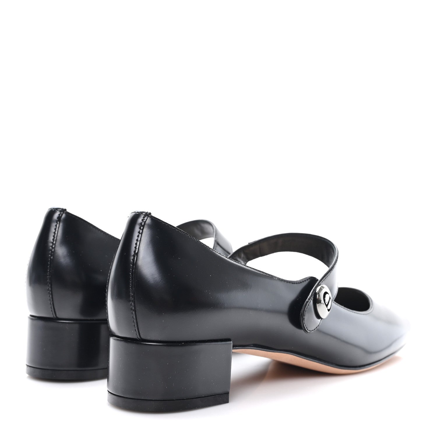 Brushed Calfskin Uniform 30mm Pumps 39 Black