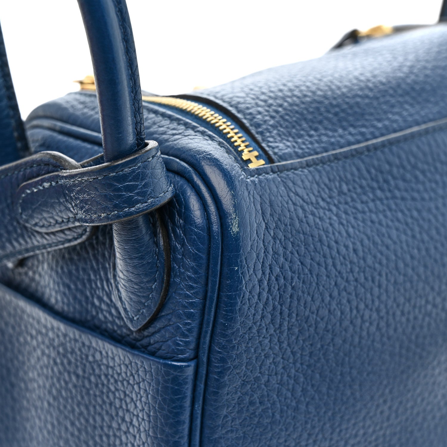 Taurillon Clemence Mini Lindy 20 Deep Bleu