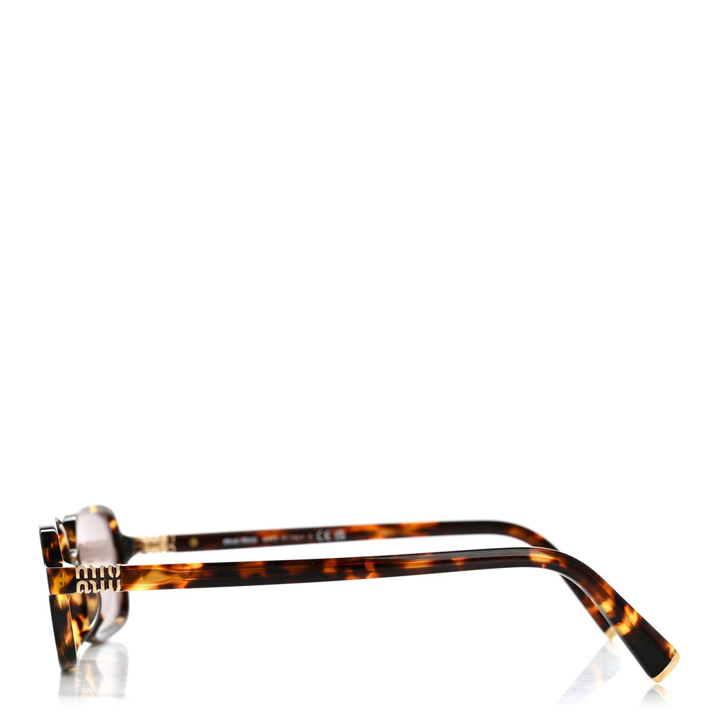 Acetate Rectangle Regard Sunglasses SMU11Z-F Camel Beige
