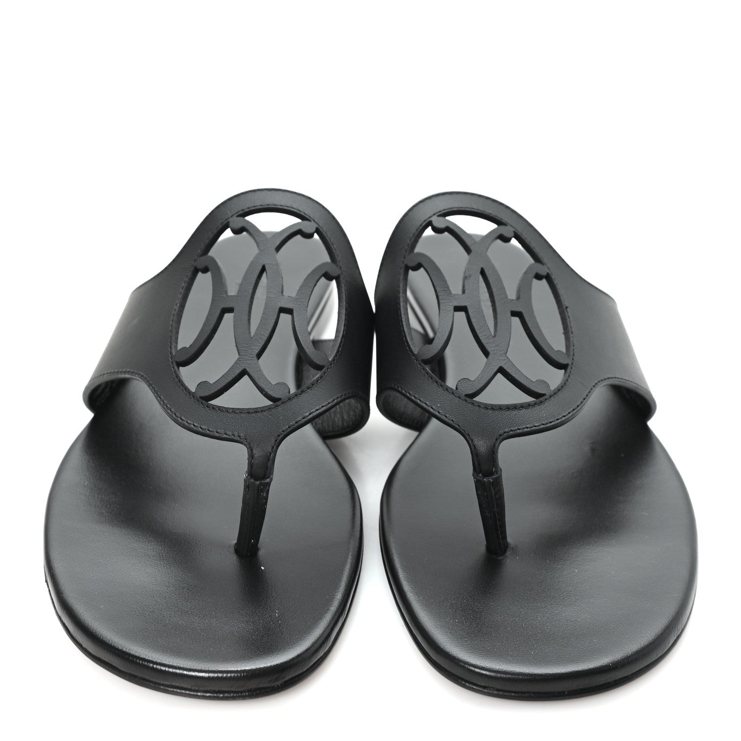 Calfskin Womens Mage Sandals 39 Black