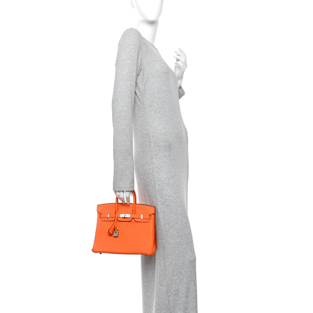 Togo Birkin 25 Orange Minium