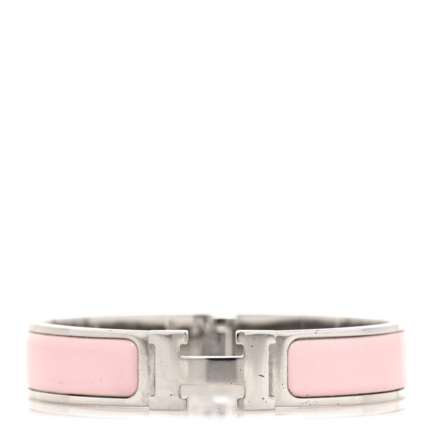 Enamel Narrow Clic Clac H Bracelet PM Rose Nymph